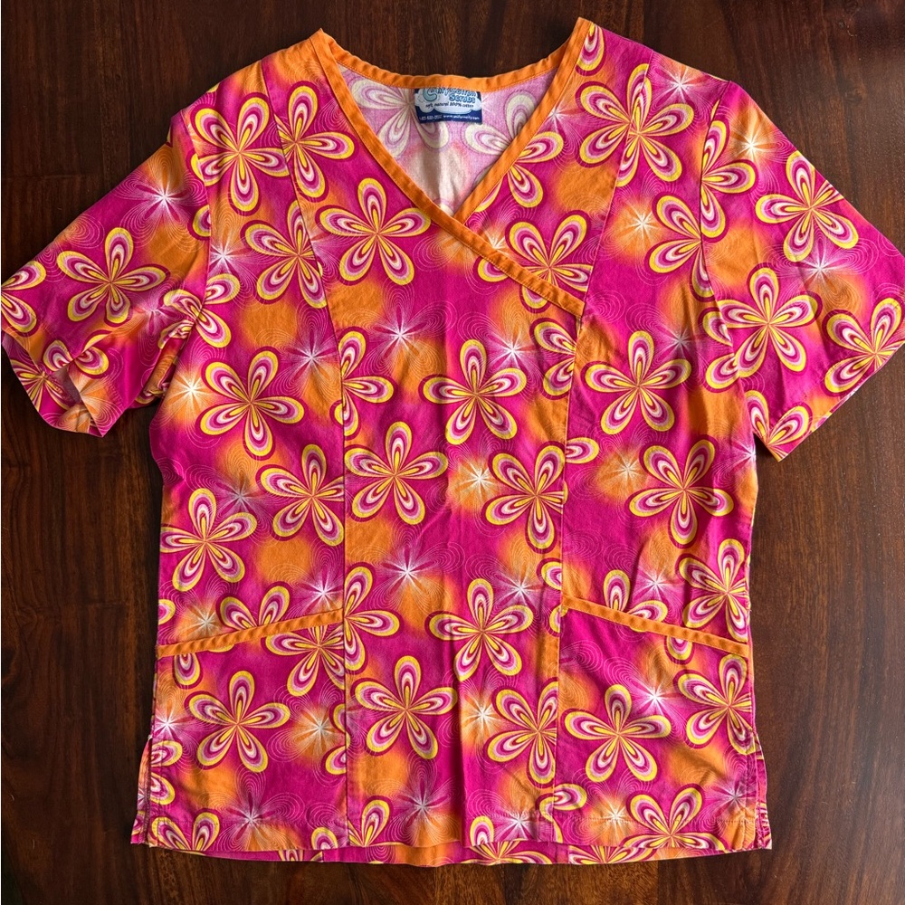 Women's scrub top: size small